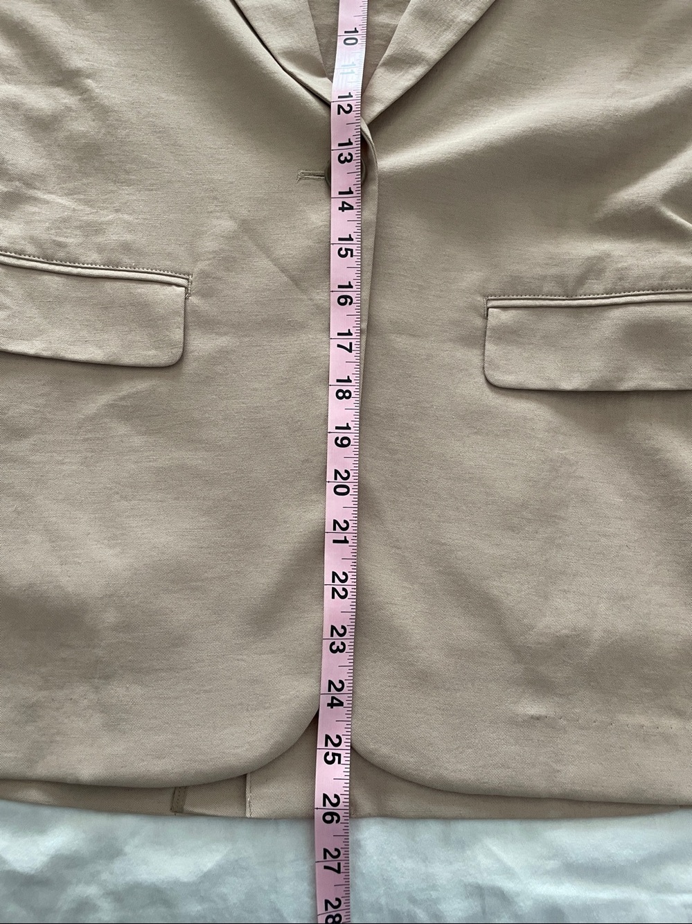 UNIQLO Tan Crisp Linen/Cotton Poplin Blend Blazer Unlined, Light Fabric - Picture 10 of 11